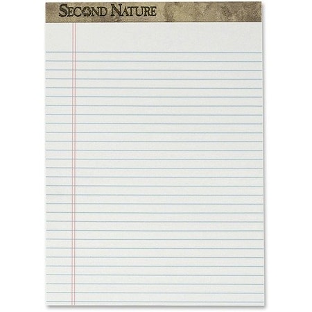 Tops Business Forms TOPS 74085, SECOND NATURE RECYCLED PADS, WIDE/LEGAL RULE, 8.5 X 11.75, WHITE, 50 SHEETS, DOZEN TOP74085
